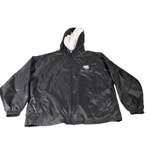 TAG Heuer Swiss Avant Garde Nylon Hooded Jacket Windbreaker Black Medium